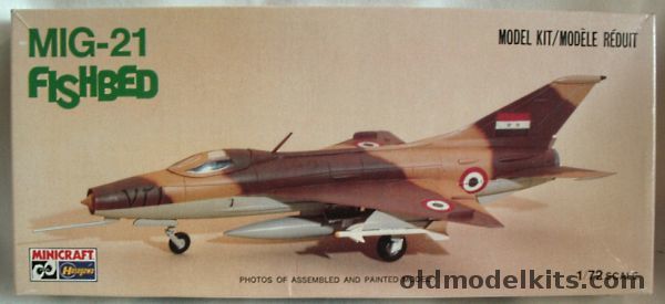 Hasegawa 1/72 Mikoyan-Gurevich Mig-21 F-13 Fishbed - Egyptian or Israeli Air Forces, 1012 plastic model kit